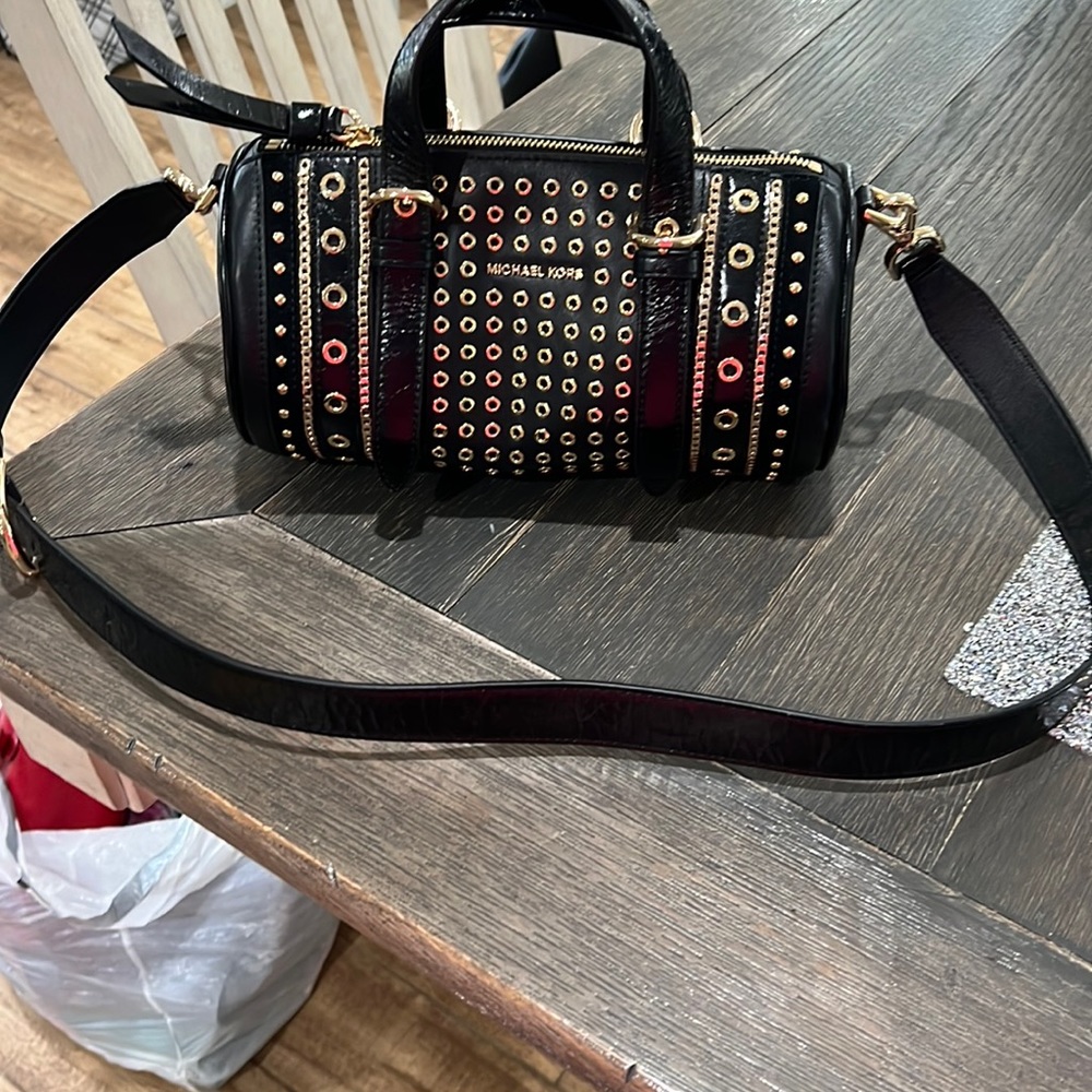 Worn once- all leather Michael Kors bag